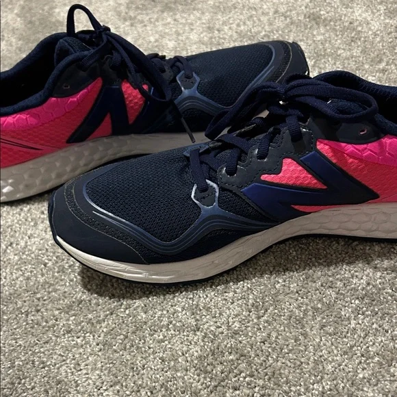 New Balance Navy and Pink Athletic Shoes - Picture 5 of 5